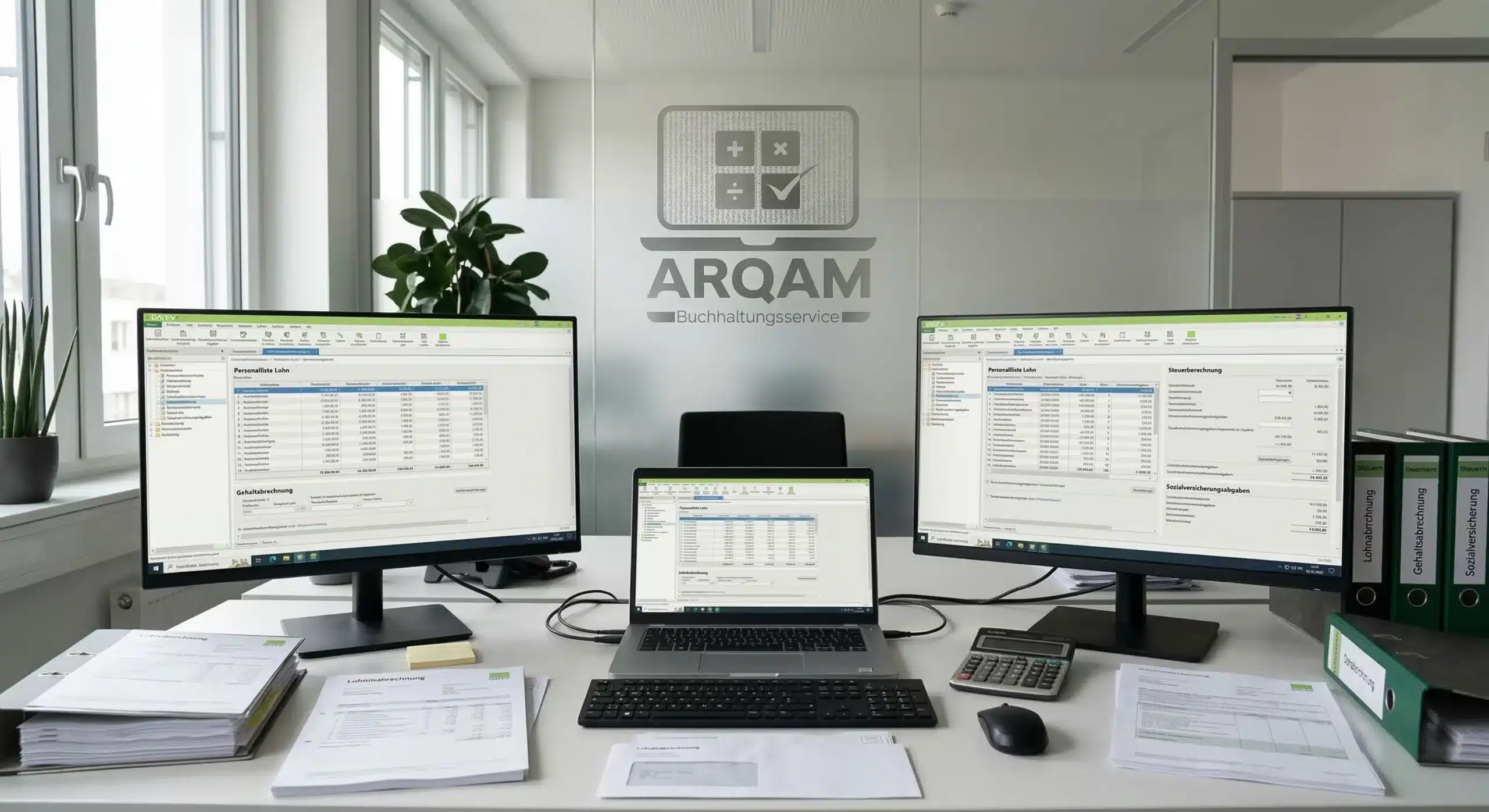 Lohnbuchhaltung in Essen und remote mit ARQAM Buchhaltungsservice